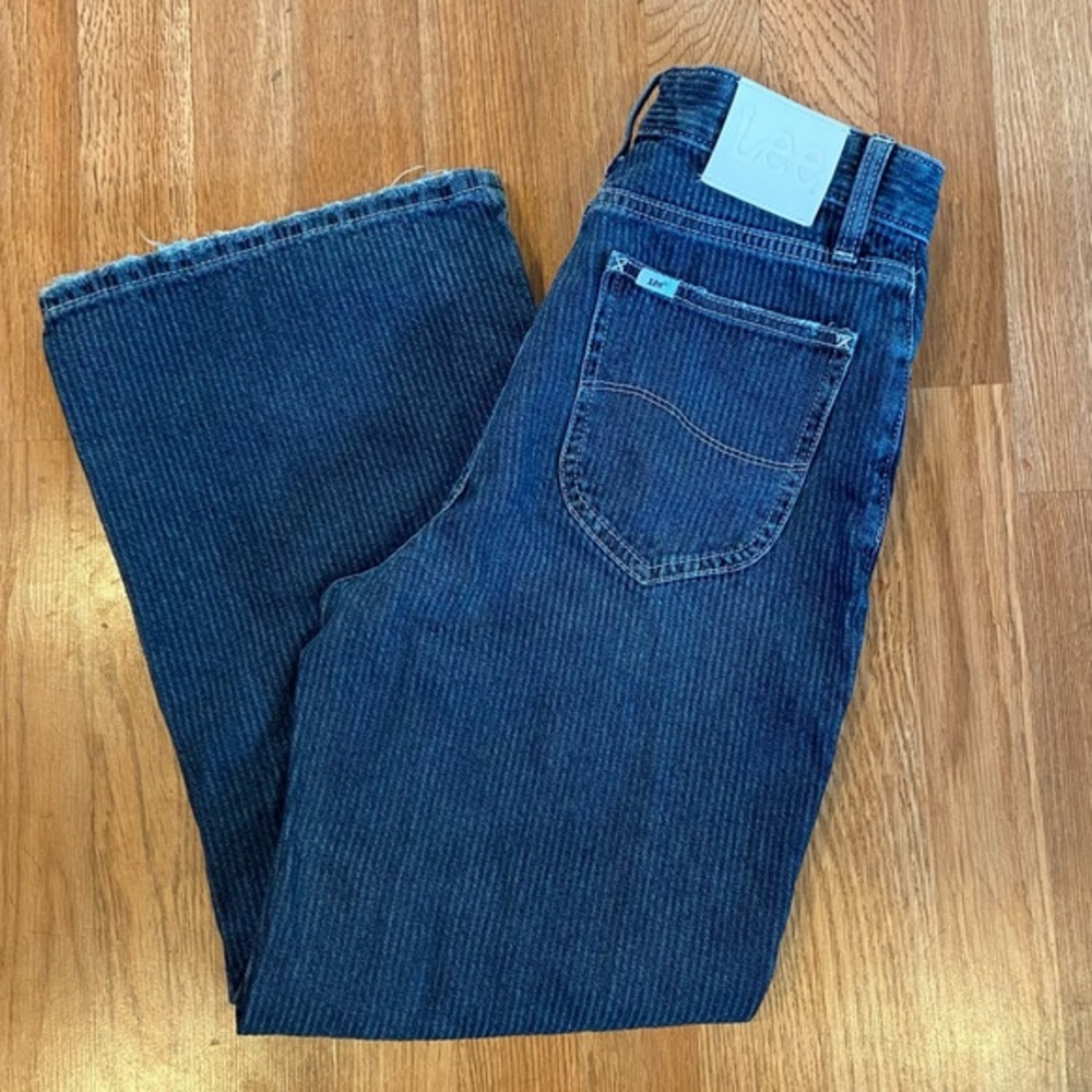 Vintage Style Railroad Lee Wide Leg Jeans